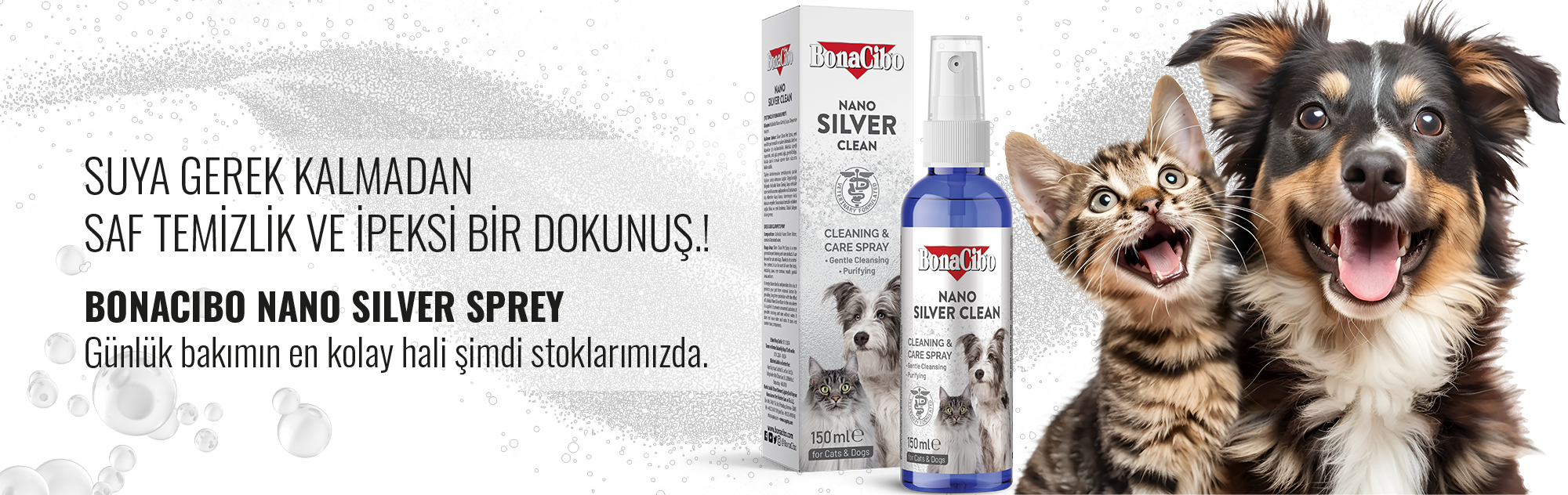Temizlik spreyi kedi köpek