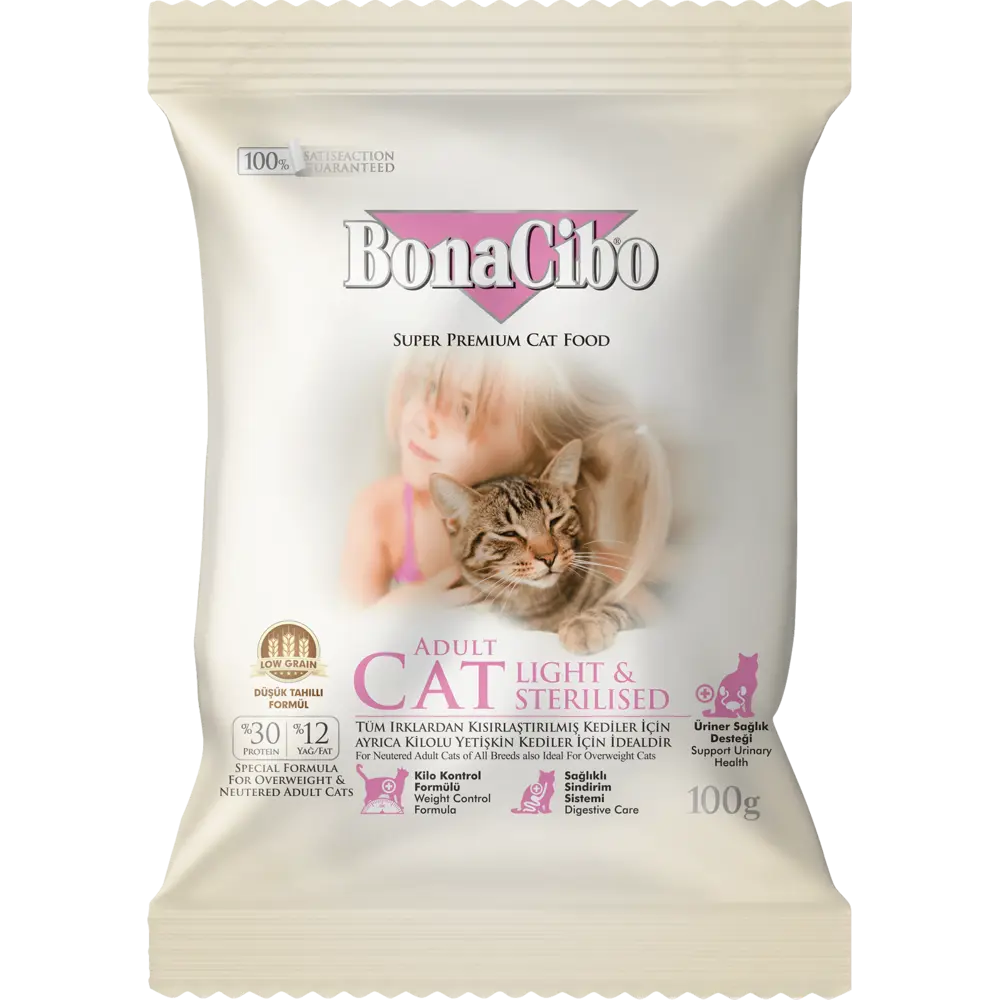BonaCibo Adult Cat Light - Sterilised Tavuklu BonaCibo Adult Cat Light - Sterilised Tavuklu