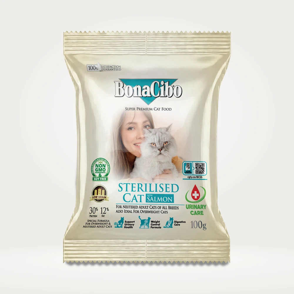 BonaCibo Adult Cat Sterilised Somonlu BonaCibo Adult Cat Sterilised Somonlu