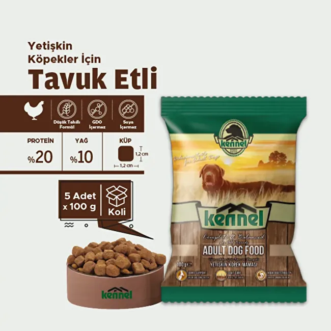 Kennel Adult Dog 100 gr x 5 Adet Yetişkin Köpek Maması