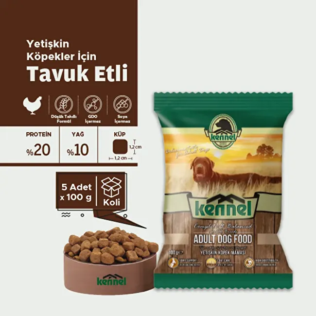 Kennel Adult Dog 100 gr x 5 Adet Yetişkin Köpek Maması