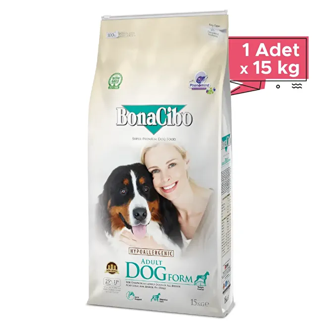 BonaCibo Adult Dog Form 15 Kg Form Tavuklu Yetişkin Köpek Maması