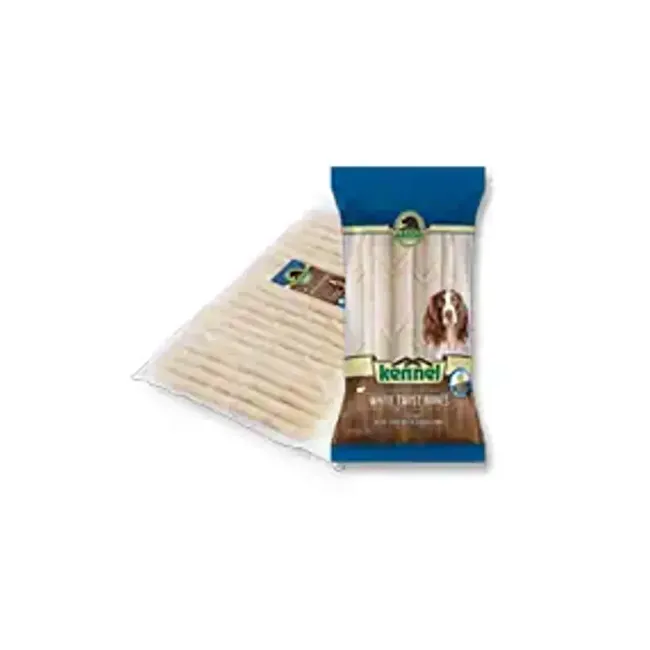 Kennel White Twist Bones 12 cm x 100 Adet (700 gr) Çiğnemelik Burgu Kemik