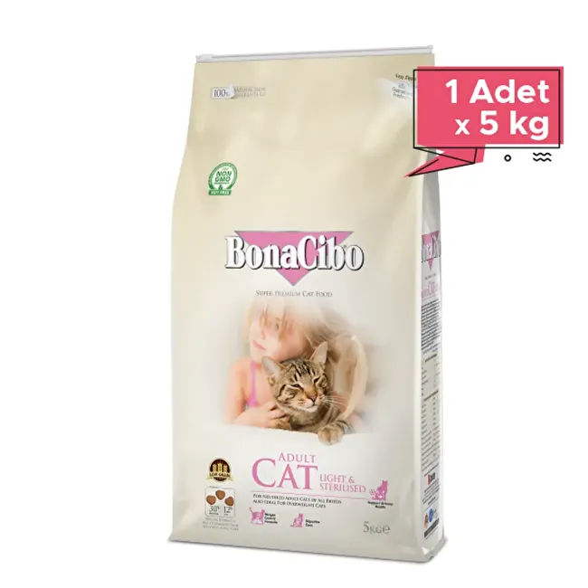 BonaCibo Adult Cat Light - Sterilised 5 Kg Kısırlaştırılmış Kediler için Yetişkin Kedi Maması