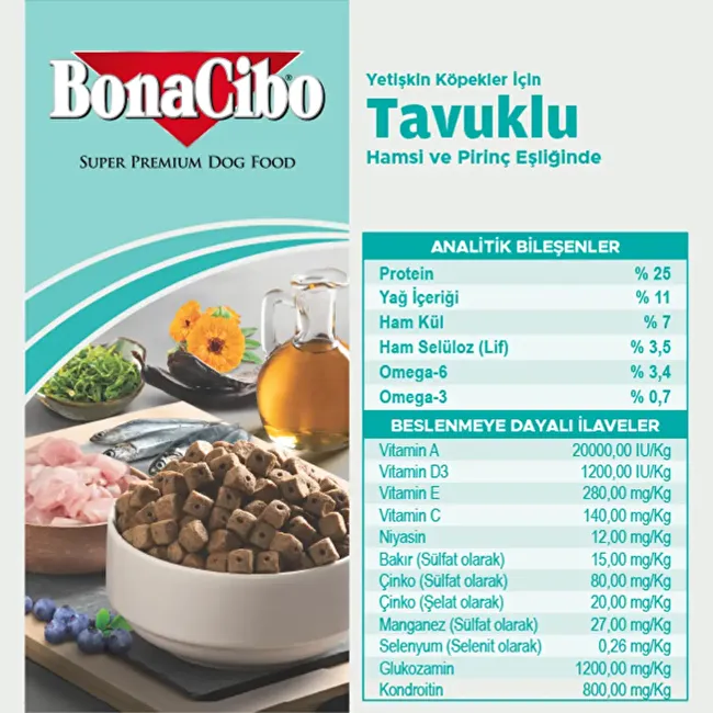 BonaCibo Adult Dog Form 4 Kg Form Yetişkin Köpek Maması