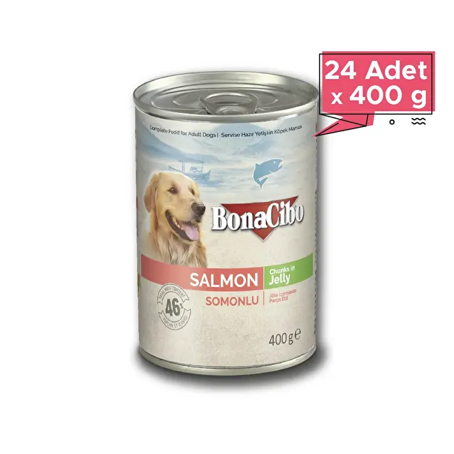 BonaCibo Soslu Dana Etli Yaş Yetişkin Köpek Maması 400 gr x 24 Adet Sos içerisinde parça etli Yetişkin Köpek Maması