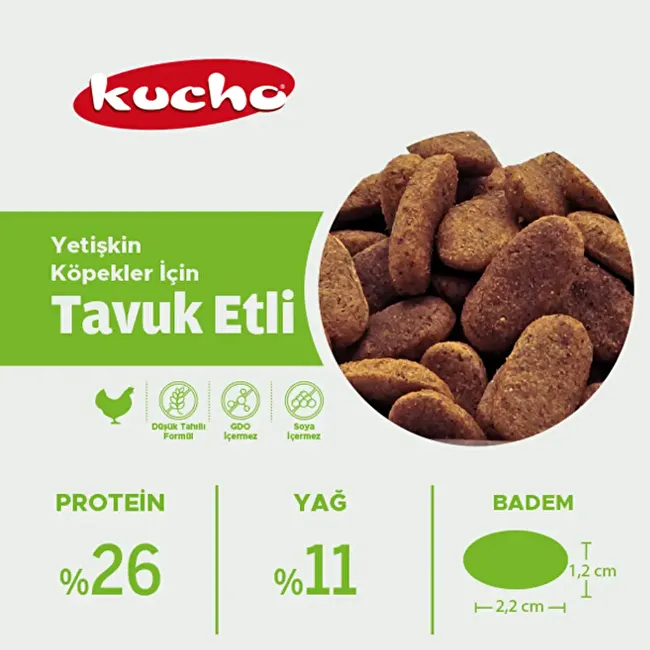 Kucho Adult Dog 15 Kg Tavuklu Yetişkin Köpek Maması