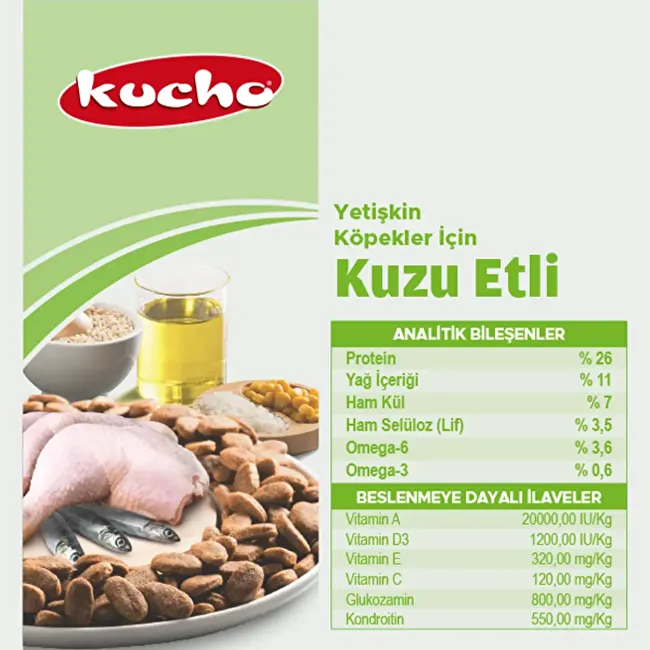 Kucho Adult Dog 15 Kg Tavuklu Yetişkin Köpek Maması