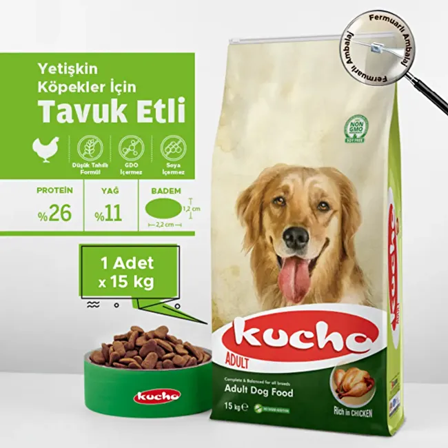 Kucho Adult Dog 15 Kg Tavuklu Yetişkin Köpek Maması