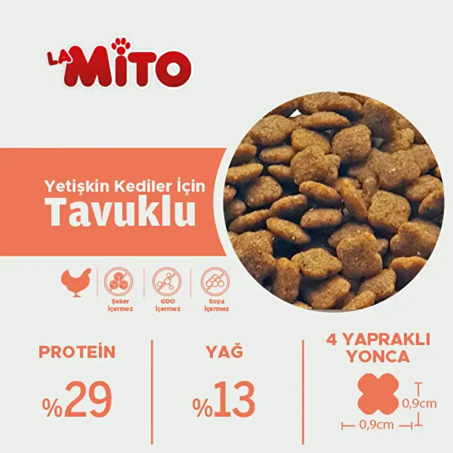 LaMito Adult Cat 1 Kg. 5 li Tavuklu Yetişkin Kedi Maması