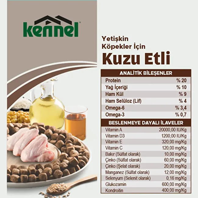 Kennel Adult Dog 15 Kg Tavuklu Yetişkin Köpek Maması