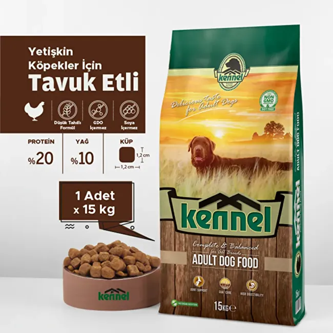 Kennel Adult Dog 15 Kg Tavuklu Yetişkin Köpek Maması