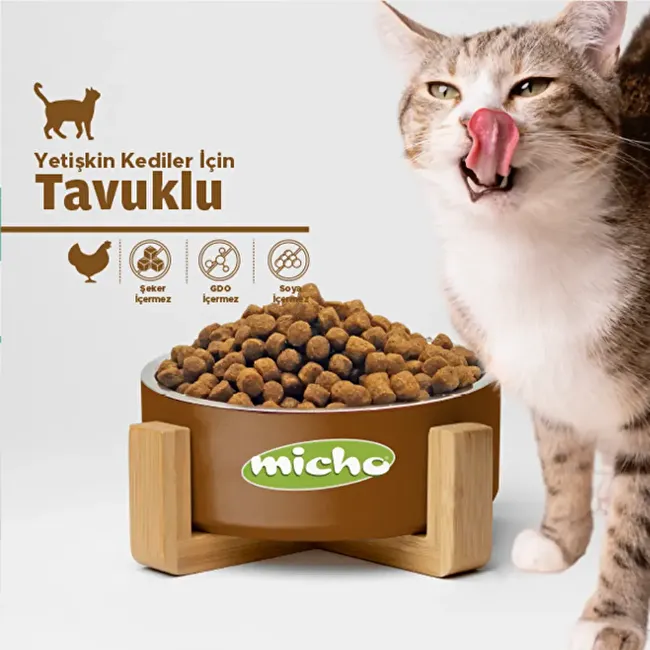 Micho Adult Cat 1.5 Kg. 10 lu Tavuklu (Hamsi ve Pirinç eşliğinde) Yetişkin Kedi Maması