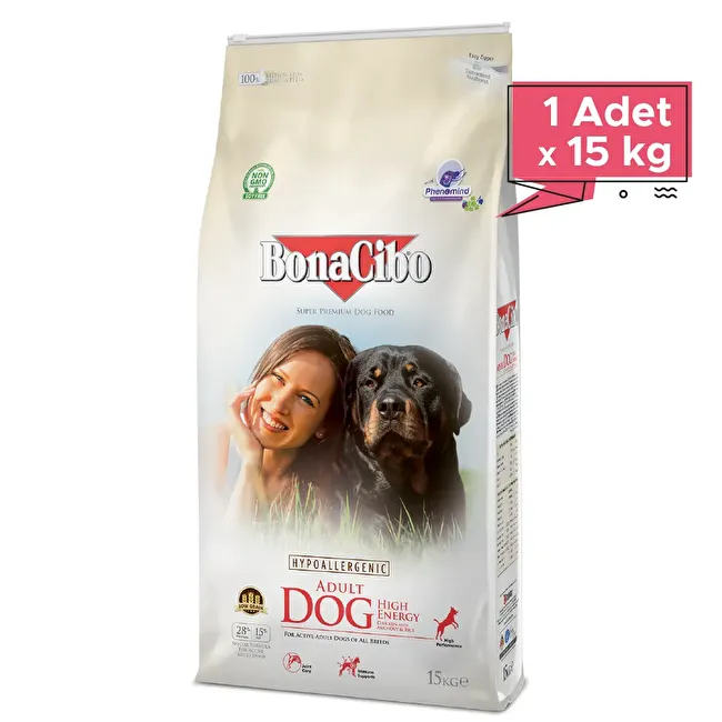 BonaCibo Adult Dog HE 15 Kg Yüksek Enerjili Tavuklu Yetişkin Köpek Maması